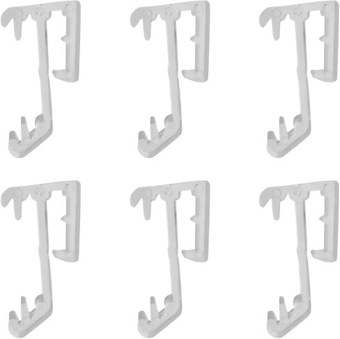 Amazing Drapery Hardware 1" Single Mini Blind Valance Clips - Clear, UV Stable, for Horizontal Wood or Mini Blinds - 12-Pack in Saudi Arabia