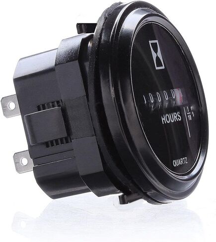 Engine Hour Meter 12V 24V 36V Mechanical Hour Meter Gauge Tachometer 2 Round Waterproof Gauge for Car Marine Boat Tractor Engine in Kuwait