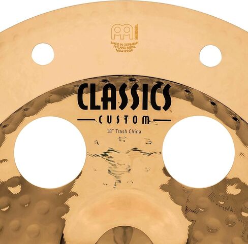Meinl 18" Trash China Cymbal مع فتحات - كلاسيكيات رائعة مخصصة - صنع في ألمانيا، ضمان لمدة عامين (CC18TRCH-B) in Saudi Arabia