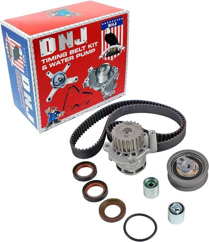 طقم حزام التوقيت DNJ TBK802WP مع مضخة مياه لـ 2005-2015 / Audi، Volkswagen / A3، A4، A4 Quattro، Eos، GTI، Jetta، Passat، TT، TT Quattro / 2.0L / DOHC / L4 / 16V / 121cid / BPG، ببي، بت، سى دى ام ايه in Saudi Arabia
