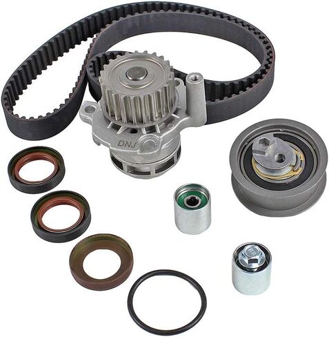 طقم حزام التوقيت DNJ TBK802WP مع مضخة مياه لـ 2005-2015 / Audi، Volkswagen / A3، A4، A4 Quattro، Eos، GTI، Jetta، Passat، TT، TT Quattro / 2.0L / DOHC / L4 / 16V / 121cid / BPG، ببي، بت، سى دى ام ايه in Saudi Arabia