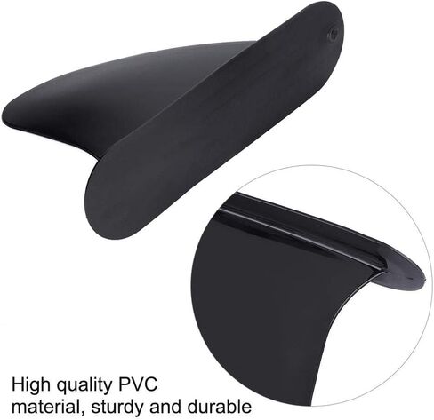 زعانف الكاياك، زعانف زعانف سكيج البلاستيكية المتينة لتتبع الزعانف المتكاملة لقوارب الكاياك وقوارب التجديف (أسود) in Kuwait