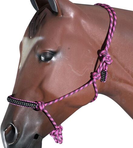 HILASON Western Horse Braided Poly Rope Crystal Accents Tack Halter in Saudi Arabia
