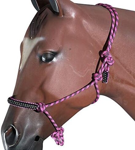 HILASON Western Horse Braided Poly Rope Crystal Accents Tack Halter in Saudi Arabia