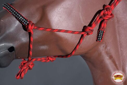 HILASON Western Horse Braided Poly Rope Crystal Accents Tack Halter in Saudi Arabia
