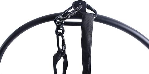 مجموعة ليرا الهوائية الكاملة - فولاذ مجوف مطلي بمسحوق - بسمك 25 مم، تشمل ليرا وحلقات تسلق ودوارة وسبانسيت in Kuwait