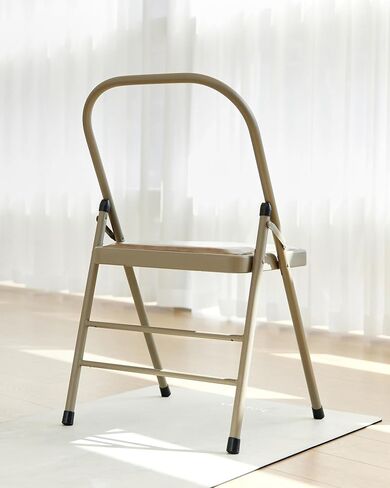 Yoga Auxiliary Chair Backless Relieve Neck and Back Pain Chair Foldable Balance Handstand Training Tool Alloy Steel in Saudi Arabia