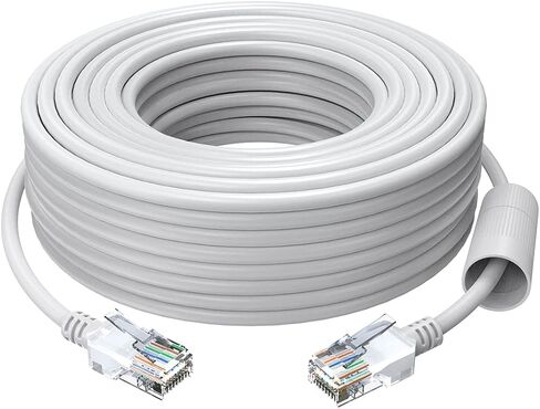ZOSI 65ft (20 Meter) Ethernet Cable, Cat5e Patch Cable, RJ45 Network Cord for POE Camera NVR System, IP Camera, Switch, Router, Computer, Modem and More(Gray Color) in Saudi Arabia