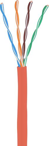 CAT5E Riser (CMR)، 1000 قدم، UTP 24AWG، نحاس عاري صلب، 350 ميجاهرتز، معتمد من UL، صندوق سهل السحب (Reelex II)، كابل إيثرنت بالجملة (برتقالي) in Saudi Arabia