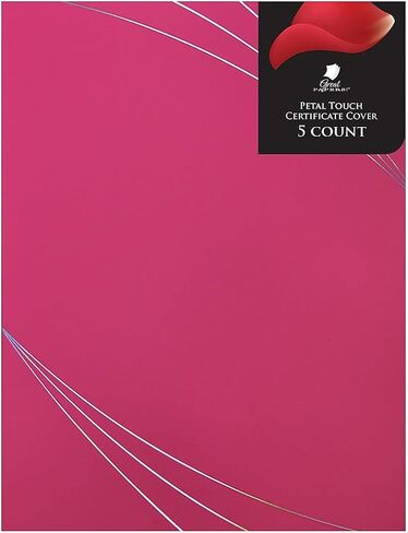 Great Papers!® غطاء شهادة Petal Touch Pink Premium، مقاس 12 بوصة × 9.375 بوصة، عدد 5 (2019000) in Saudi Arabia