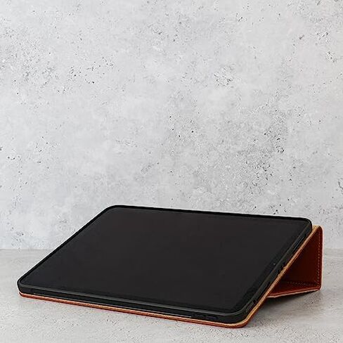 Casemade iPad Air 4th/5th Gen 10.9 بوصة (2020/2022) غطاء نحيف فاخر فاخر من الجلد الإيطالي الحقيقي/حافظة ذكية مع حامل مزدوج وخاصية النوم/الاستيقاظ التلقائي (أسمر) in Kuwait