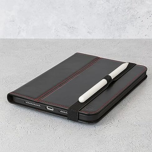 Casemade iPad Air 4th/5th Gen 10.9 بوصة (2020/2022) غطاء نحيف فاخر فاخر من الجلد الإيطالي الحقيقي/حافظة ذكية مع حامل مزدوج وخاصية النوم/الاستيقاظ التلقائي (أسمر) in Saudi Arabia