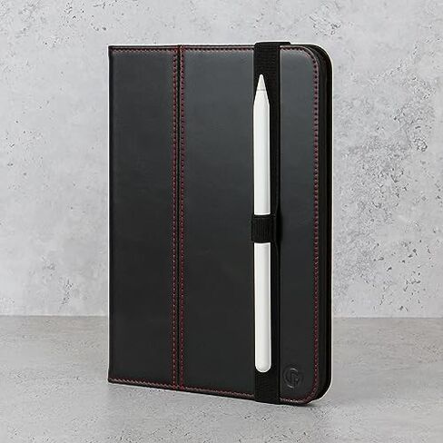 Casemade iPad Air 4th/5th Gen 10.9 بوصة (2020/2022) غطاء نحيف فاخر فاخر من الجلد الإيطالي الحقيقي/حافظة ذكية مع حامل مزدوج وخاصية النوم/الاستيقاظ التلقائي (أسمر) in Saudi Arabia