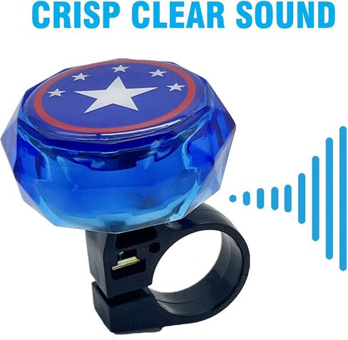 جرس الدراجة الماسي الدوار لدراجة الأطفال، جرس دراجة بصوت عالٍ للأطفال والبنات والأولاد in Kuwait