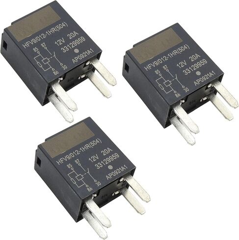 HiSport Air Conditioning Compressor Relays-12V 10A 4P Multi-Purpose Relay 12088567 - Compatible with Buick,Cadillac,Chevrolet,GMC,Hummer More(3 Pack) in Saudi Arabia