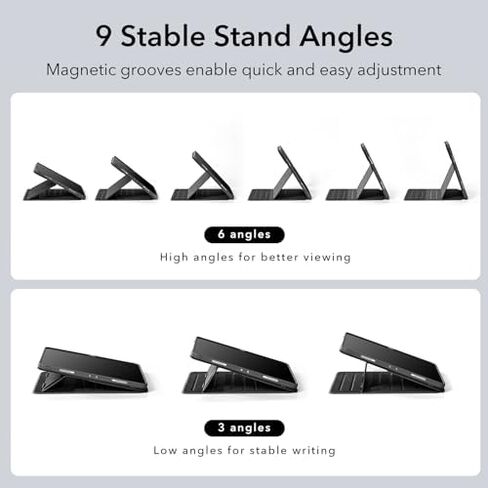 ESR for iPad Air 5th/4th Generation Case (2022/2020), Removable Magnetic Cover, Adjustable Portrait/Landscape Stand with Raised Display View, 9 Standing Angles, Shift Series, Blue in Kuwait