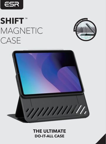 ESR for iPad Air 5th/4th Generation Case (2022/2020), Removable Magnetic Cover, Adjustable Portrait/Landscape Stand with Raised Display View, 9 Standing Angles, Shift Series, Blue in Kuwait