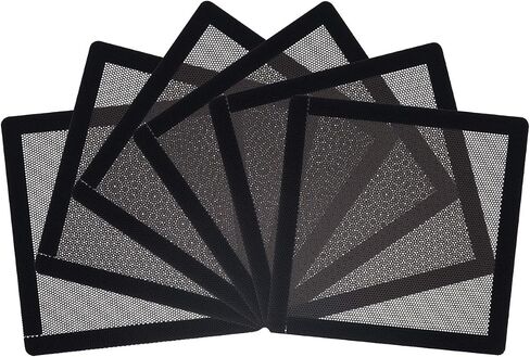 CM Computer Case Fan Dust Filter PC Mesh Filter Cover Grills with Magnetic Frame, Black Color (120 x 120 mm (6 Pcs)) in Saudi Arabia