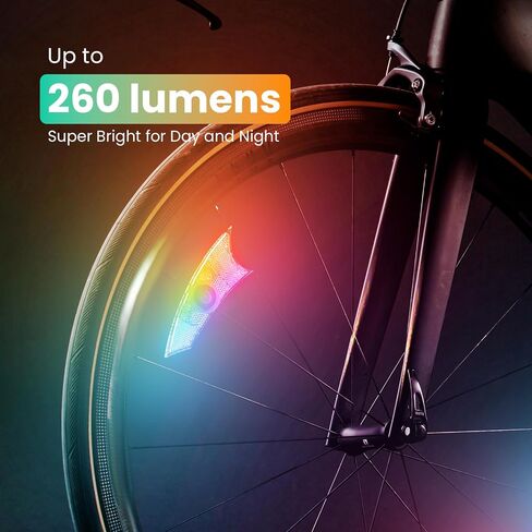 4Pack LED Bike Wheel Lights,Ultra Bright Bicycle Spoke Lights,IPX5 Waterproof, Color Bike Light with Included Batteries,Multi-Color Bicycle Lights in Saudi Arabia