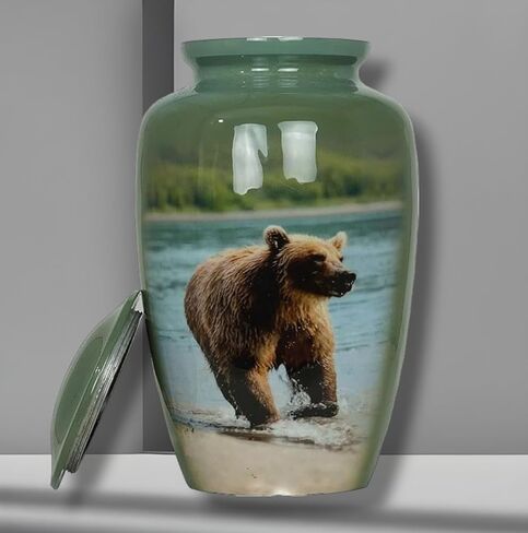Bear urn Pet urn Decorative urn Box Ashes Keepsake urn pet urn cat urn Burial urn Memorial Urn for Human Ashes Cremation urns Funeral urn Adult Ashes urn Box | Urn for Ashes | up to 220 Cu/in in Saudi Arabia