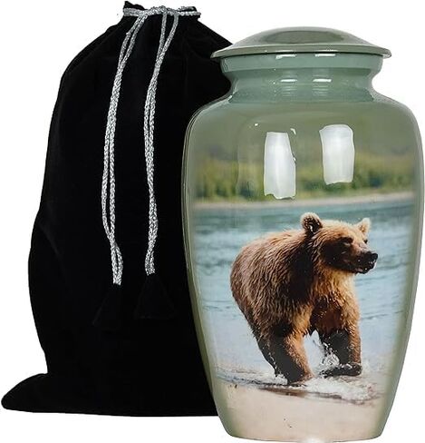 Bear urn Pet urn Decorative urn Box Ashes Keepsake urn pet urn cat urn Burial urn Memorial Urn for Human Ashes Cremation urns Funeral urn Adult Ashes urn Box | Urn for Ashes | up to 220 Cu/in in Saudi Arabia