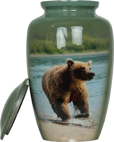 Bear urn Pet urn Decorative urn Box Ashes Keepsake urn pet urn cat urn Burial urn Memorial Urn for Human Ashes Cremation urns Funeral urn Adult Ashes urn Box | Urn for Ashes | up to 220 Cu/in in Saudi Arabia