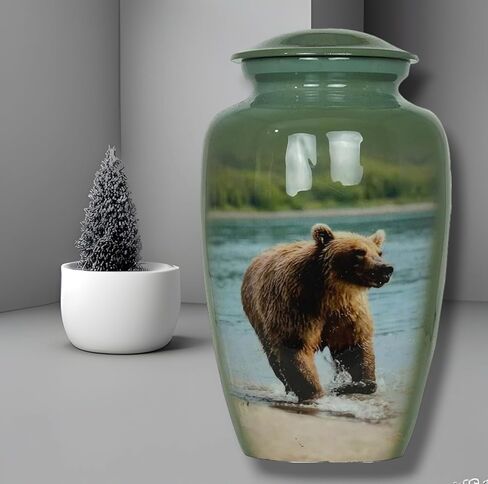 Bear urn Pet urn Decorative urn Box Ashes Keepsake urn pet urn cat urn Burial urn Memorial Urn for Human Ashes Cremation urns Funeral urn Adult Ashes urn Box | Urn for Ashes | up to 220 Cu/in in Saudi Arabia