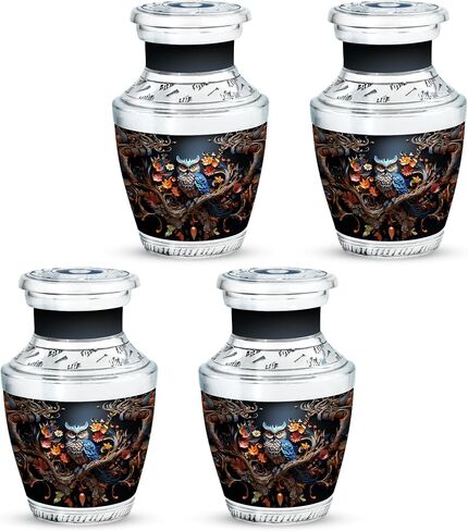 Owl Burial Urns for Ashes - Cremation Urns for Adult Ashes Women - Decorative Urns - Ashes Urn - Urns for Human Ashes (size-3nch,1pcs) in Saudi Arabia