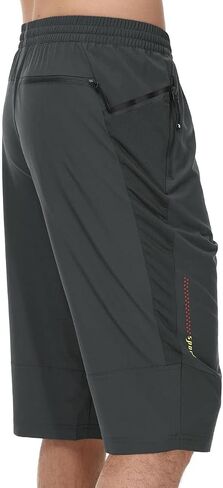 Rdruko Men's Outdoor Sports Hiking Long Shorts 12" Quick Dry Lightweight Capri 3/4 Shorts in Saudi Arabia