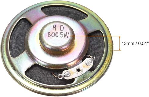 uxcell 0.5W 8 Ohm DIY Magnetic Speaker 57mm Round Shape Replacement Loudspeaker for 2pcs in Saudi Arabia