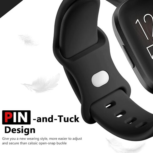 Witzon Compatible with Fitbit Versa 2 Band/Versa Lite/Versa Bands for Women Men, Soft Silicone Replacement Wristbands Sport Band for Versa 2 Smart Watch, Small Large in Saudi Arabia
