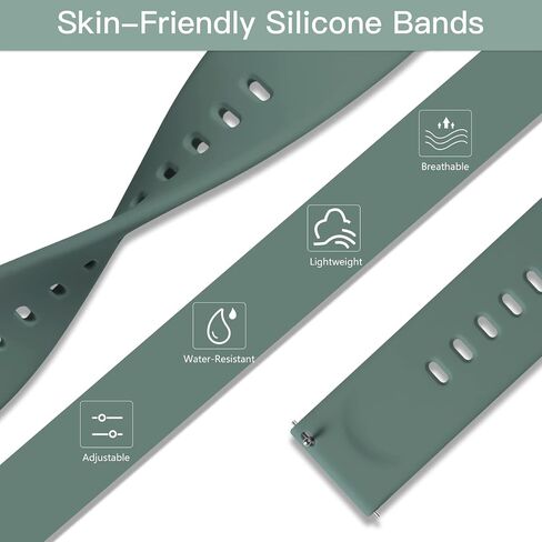 Witzon Compatible with Fitbit Versa 2 Band/Versa Lite/Versa Bands for Women Men, Soft Silicone Replacement Wristbands Sport Band for Versa 2 Smart Watch, Small Large in Saudi Arabia