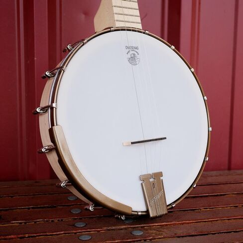 سلسلة Deering Goodtime DECO Openback Banjo 1920's Art Deco Inlay مع مجموعة حافظة صلبة من Instrument Alley - صنع في الولايات المتحدة الأمريكية in Kuwait