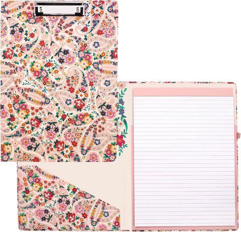 Vera Bradley Clipboard Folio with Refillable Lined Notepad, Padfolio with Interior Pocket and Pen Loop, Sunlit Garden Greek Sage in Saudi Arabia