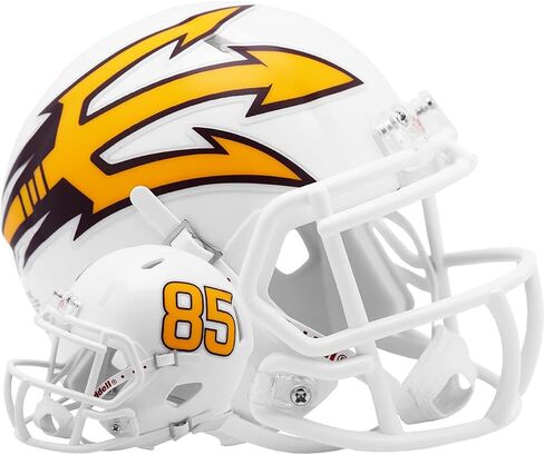 خوذة كرة القدم الصغيرة Riddell NCAA Arizona State Sun Devils White Fork Speed in Saudi Arabia