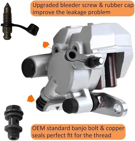 الفرجار الأمامي الأيسر الأيمن لـ Yamaha Grizzly Banshee Big Bear Tracker Kodiak Raptor Warrior Wolverine YFM 125 250 350 400 450 660 YFM660 YFZ350 3GD-2580T-01-00 3GD-2580U-01-00 مع منصات in Kuwait