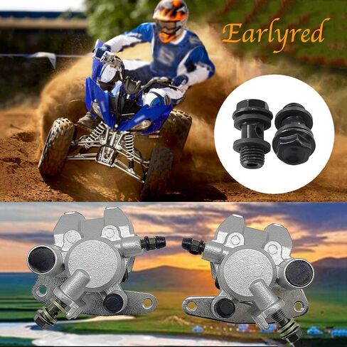 الفرجار الأمامي الأيسر الأيمن لـ Yamaha Grizzly Banshee Big Bear Tracker Kodiak Raptor Warrior Wolverine YFM 125 250 350 400 450 660 YFM660 YFZ350 3GD-2580T-01-00 3GD-2580U-01-00 مع منصات in Kuwait