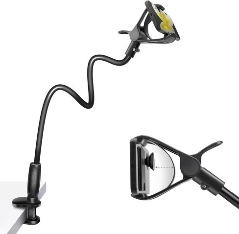 LimoStudio Table Top Smartphone, Cellphone Holder Stand, 17 inch Height & Adjustable, Mini Ball Head Angle Control, Stable Base with Efficient Space Use Between Legs, Multi Purpose Tabletop, AGG2934 in Saudi Arabia