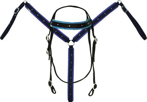 Premium Synthetic Horse Tack Set with Headstall Breast Collar and Reins - Full and Cob - Multiple Color Equine Tack Set in Saudi Arabia