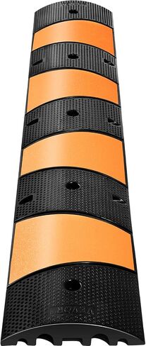 VEVOR Rubber Speed Bump, 1 Pack 2 Channel Speed Bump Hump, 72.8" Long Modular Speed Bump Rated 22000 LBS Load Capacity, 72.8 x 12.2 x 2.2 Garage Speed Bump for Asphalt Concrete Gravel Driveway-6 FT in Saudi Arabia
