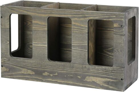 حامل بساط اليوجا من الخشب الصلب باللون الرمادي العتيق مثبت على الحائط من MyGift، منظم تخزين أسطوانة إسفنجية للياقة البدنية، رف بساط تمرين رياضي واقف على الأرض in Kuwait