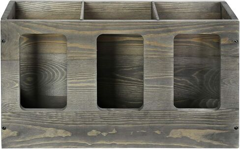 حامل بساط اليوجا من الخشب الصلب باللون الرمادي العتيق مثبت على الحائط من MyGift، منظم تخزين أسطوانة إسفنجية للياقة البدنية، رف بساط تمرين رياضي واقف على الأرض in Kuwait