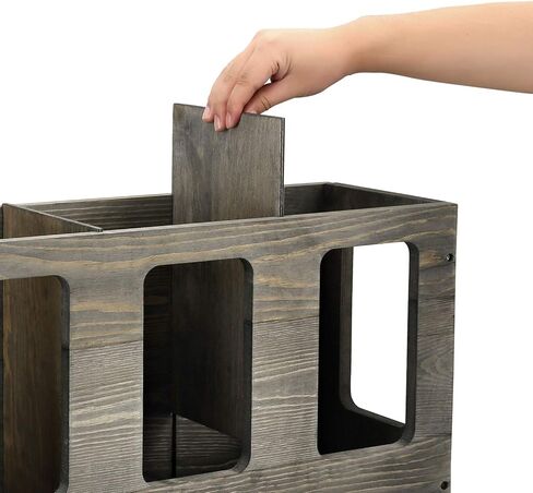 حامل بساط اليوجا من الخشب الصلب باللون الرمادي العتيق مثبت على الحائط من MyGift، منظم تخزين أسطوانة إسفنجية للياقة البدنية، رف بساط تمرين رياضي واقف على الأرض in Kuwait