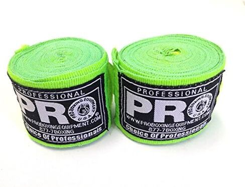 PRO Superflex Wrist Elastic Mexican Style 180 Inch Hand Wraps (Apple Green) in Saudi Arabia