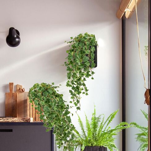 Hollyone 2pcs Artificial Hanging Plants 35.4" Fake Ivy Vine Faux Ivy Leaves Fire and UV Resistant Hanging Plant Wall Greenery for House Room Patio Indoor Outdoor Home Shelf Office Wedding Decor in Saudi Arabia