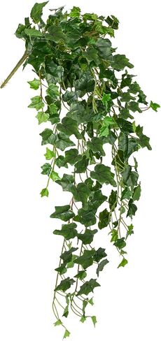 Hollyone 2pcs Artificial Hanging Plants 35.4" Fake Ivy Vine Faux Ivy Leaves Fire and UV Resistant Hanging Plant Wall Greenery for House Room Patio Indoor Outdoor Home Shelf Office Wedding Decor in Saudi Arabia