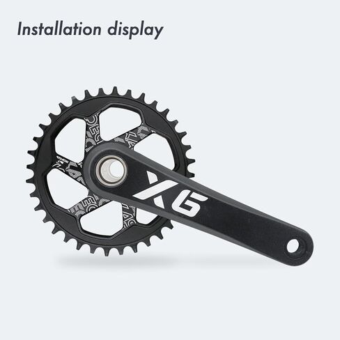 DJC Bike Chainring Direct Mount 6mm Offset Round Oval Chainring for Sram GXP Interface Crankset Aluminum Lightweight 30 32 34 36 38 Tooth in Saudi Arabia