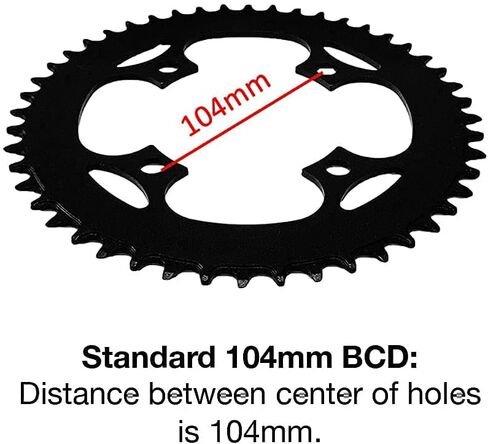 سلسلة ضيقة واسعة من الصلب 104 مم BCD 46T لـ 8 9 10 11 12 سرعة MTB XC Trail e-Bike Fat Bike Mountain Bike دراجة... in Kuwait