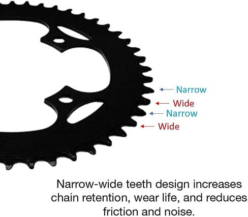 سلسلة ضيقة واسعة من الصلب 104 مم BCD 46T لـ 8 9 10 11 12 سرعة MTB XC Trail e-Bike Fat Bike Mountain Bike دراجة... in Kuwait