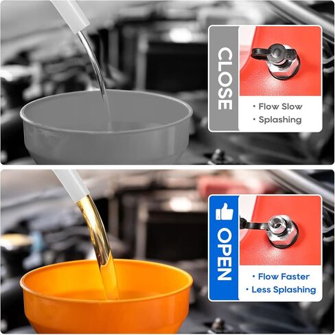 Gas Can Vent Caps, 4Pack Universal Gas Can Vent Kits with New Upgraded Lanyard-Attached Caps and Durable Stainless Steel Allow for Faster Flowing in Kuwait